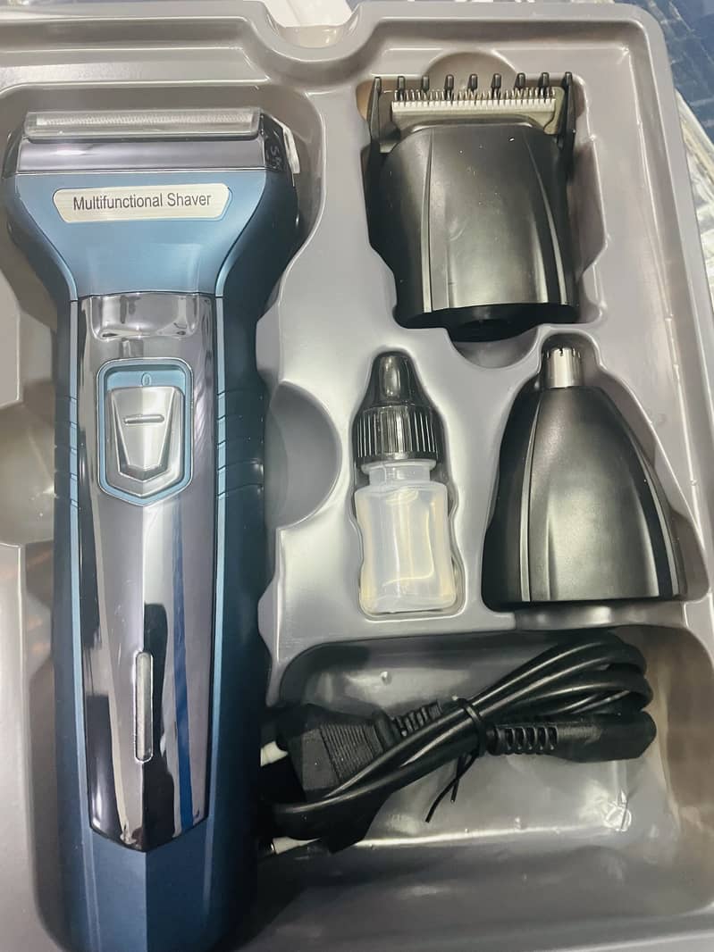 KEMEI 3 IN 1 HAIR TRIMMER SHAVER NOSE HAIR REMOVER 5