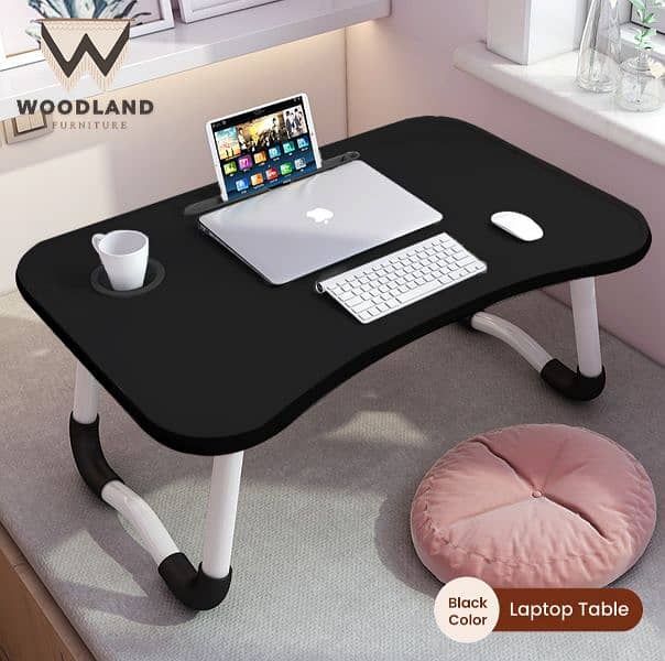 Folding wooden table for Laptop and study 1