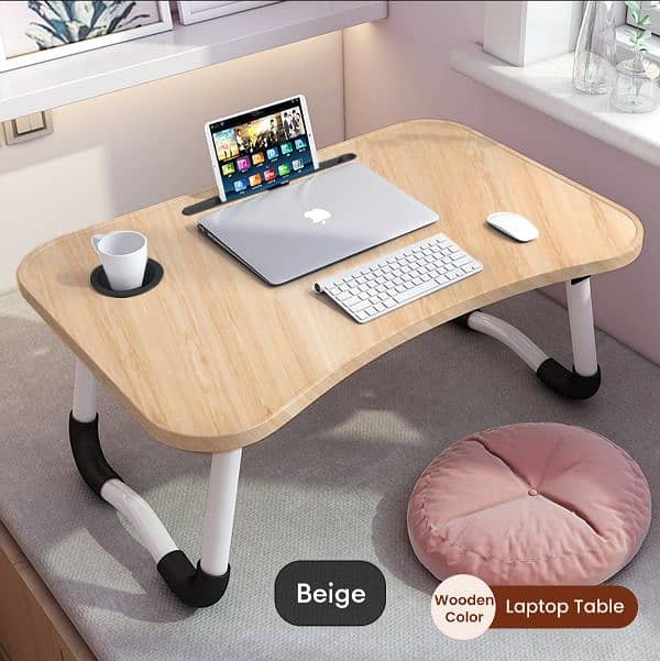 Folding wooden table for Laptop and study 4