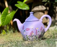 Hand painted tea pot