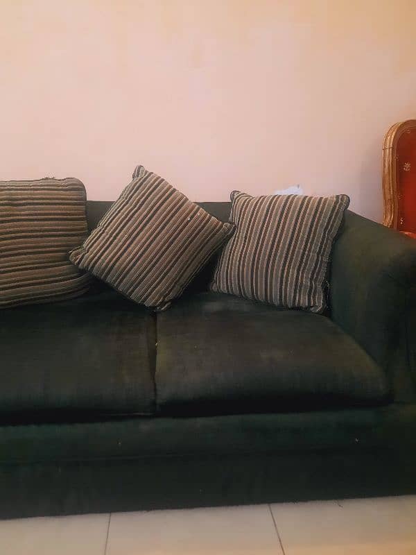 2 seater sofa colour green 2