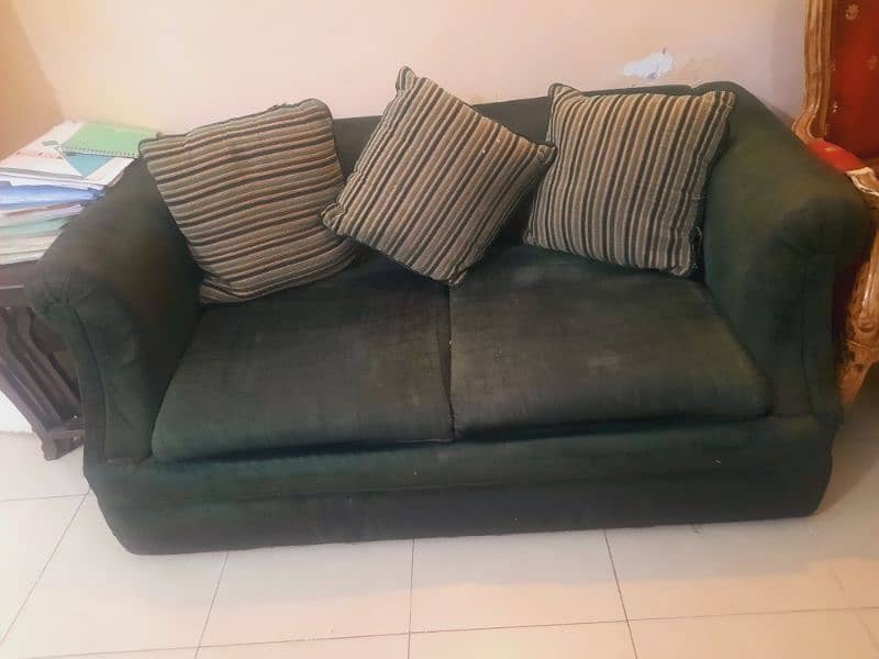 2 seater sofa colour green 3