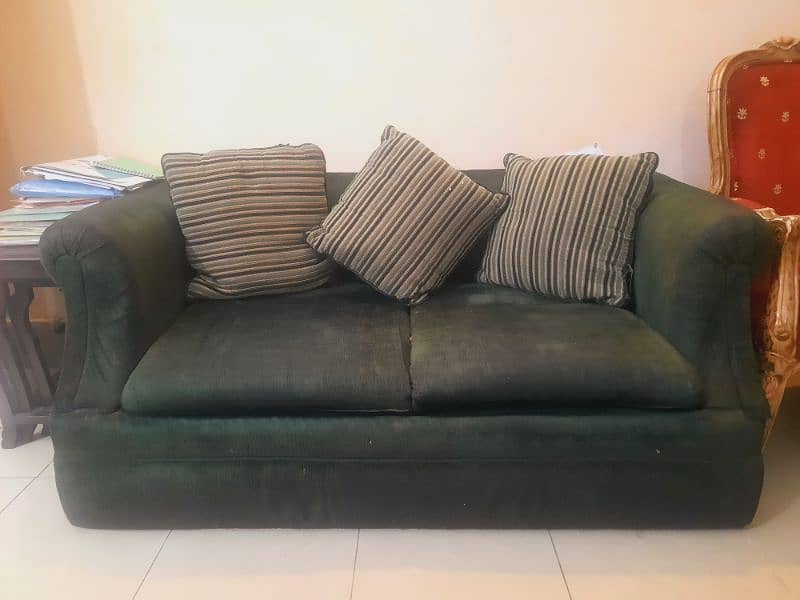 2 seater sofa colour green 5