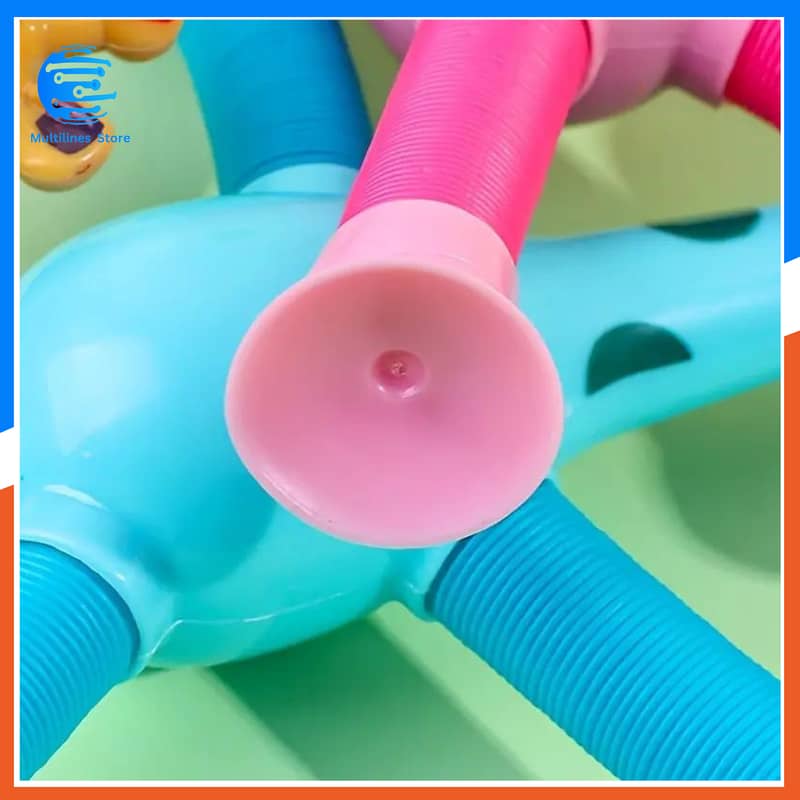 Telescopic Children Suction Cup Giraffe Toy Pop Tubes Stress Relief 2