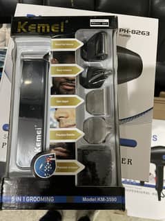 Original 5 in 1 Trimmer Shaver Nose Trimmers Kemei km- 8601 3590  O3I