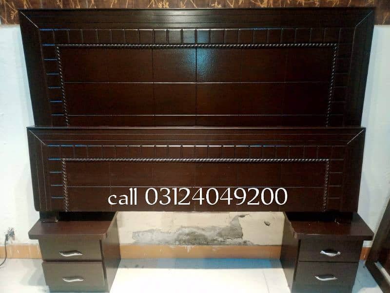 used beds with two side tables call 03124049200 2