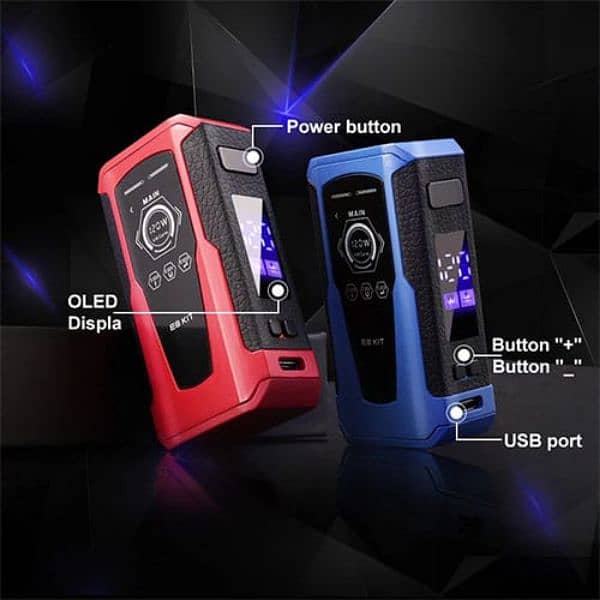 E8 kit Refillable Rechargeable Gadget 120 watt 0