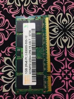 Laptop Ram 2 (2gb DDR2) and 2 (1gb DDR2)