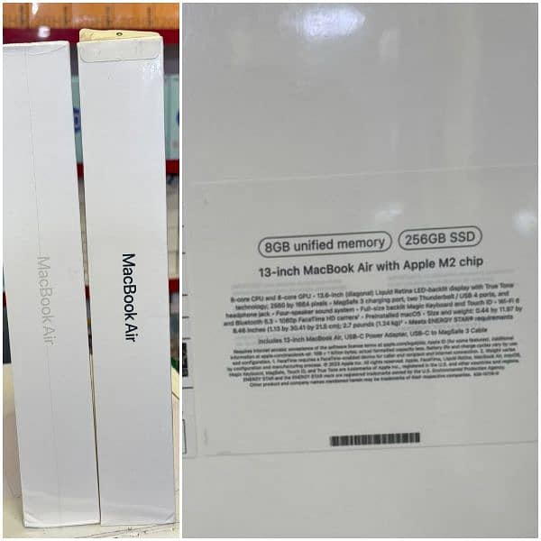 MacBook Air M2 chip (256) box pack 0