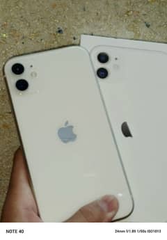 iPhone 11 white. . with box scratchless