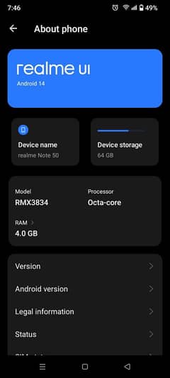 Realme Note 50.4/64