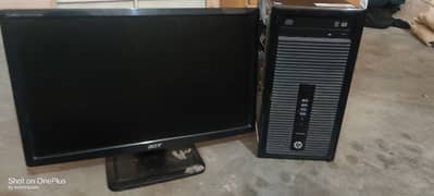 mid range gaming PC with monitor 0