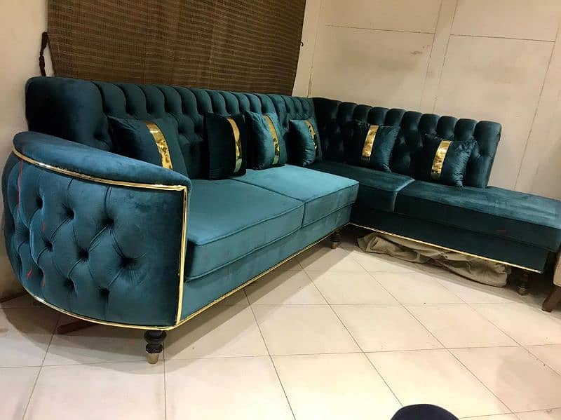 L shape sofa set | Made to Order | Colour Combination will be Matched. 3