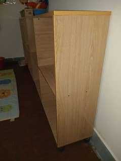 2 Wooden school shelves 0