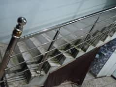 Steel stair railing