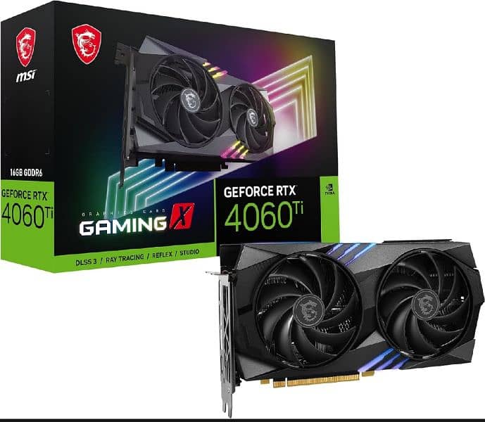 MSI Gaming GeForce RTX 4060 Ti 16GB GDRR6 3