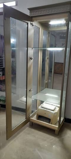 wood and glass showcases for sale