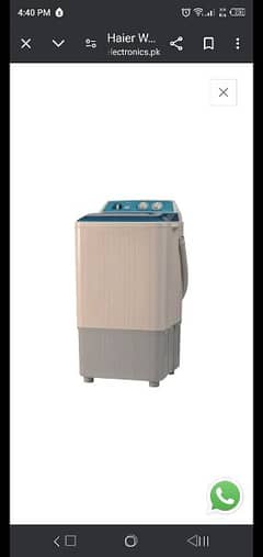 haier washing machine