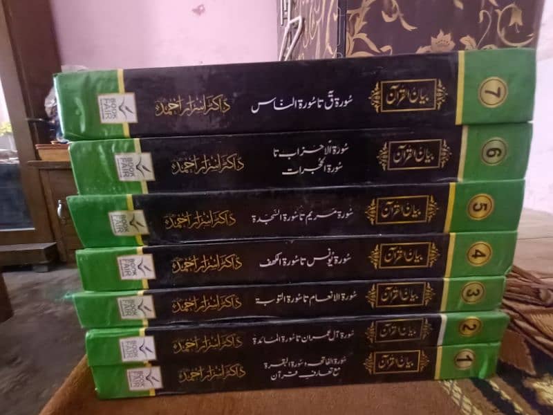 D. r israr ahmad tafseer bayanulQuran set 1