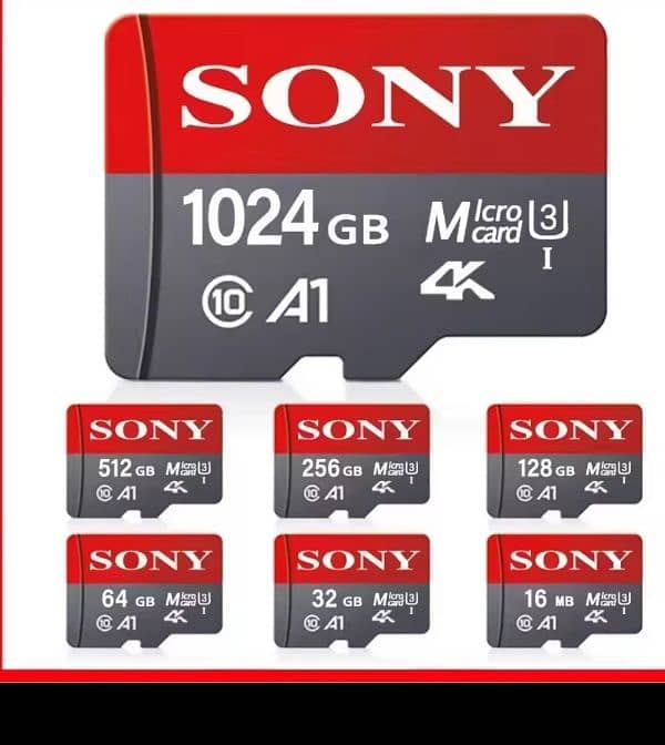 HIGH PERFORMANCE SD MEMORY CARD 1024 GB (1 TB) WITH FREE ADOPTOR 1