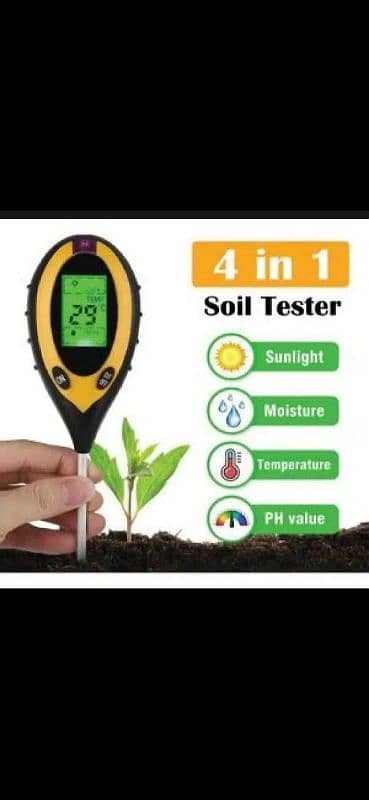 4 in 1 Soil Tester Outdoor plant Hygrometer humidity Meter / PH 3