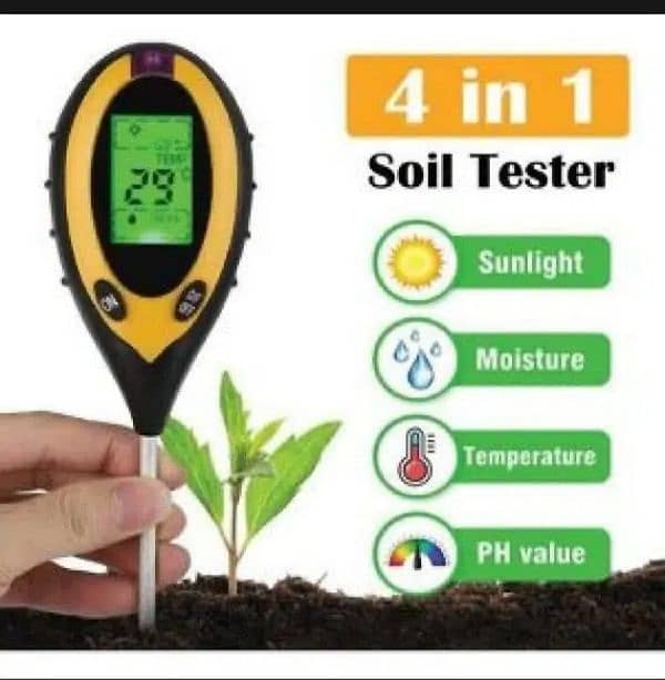 4 in 1 Soil Tester Outdoor plant Hygrometer humidity Meter / PH 4