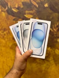 IPhone 15 JV 128GB Blue & Black Non Active Box Packed