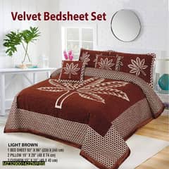 5 pes Velvet jacquard double Bed Bridal Set