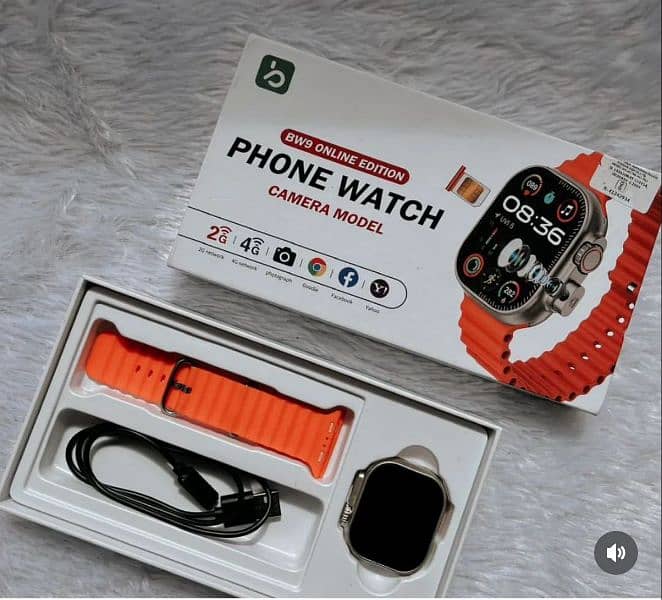 BW9 smart watch with camera with sim 1