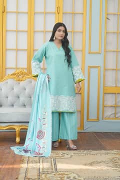 Winter cotton stitched suit 3 piece