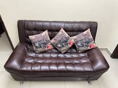 7 seater sofa set dark brown for sale