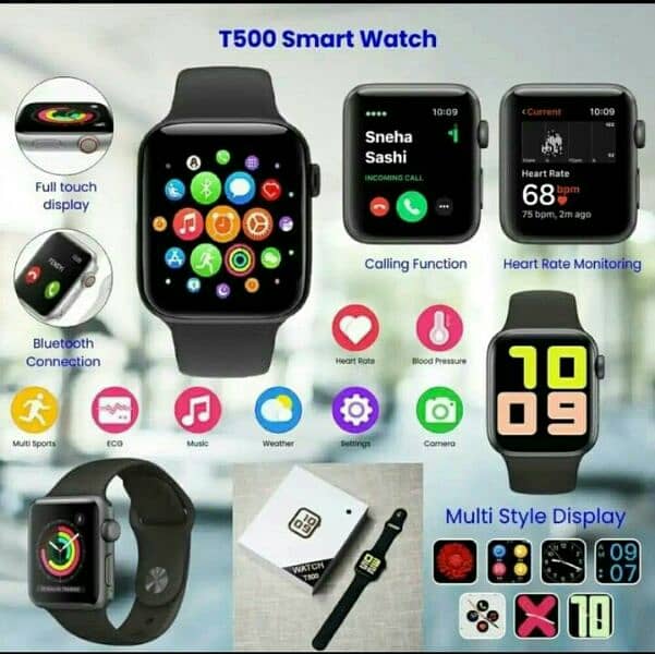 Earbard and t500 Smart watch 2