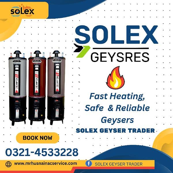 Gas GEYSER For Sale Brand Solex Heavy Duty Geyser Available. Call Now 1