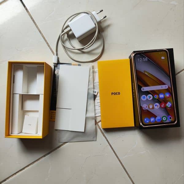 Poco F3 5G 8+8/256Gb complete box offcial PTA approved condtion 10by10 2