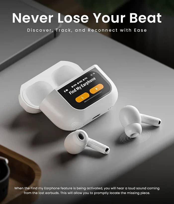 A9 AirPods Pro with Lcd – Touch Screen Airpods – ANC / ENC Wireless 6