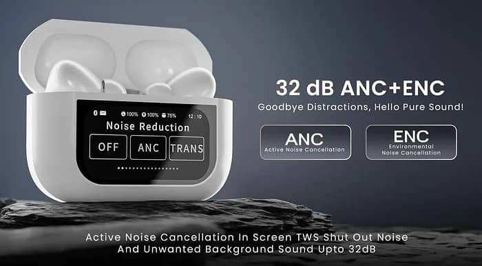 A9 AirPods Pro with Lcd – Touch Screen Airpods – ANC / ENC Wireless 8