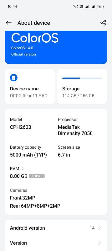 OPPO RENO 11F (exchange) 6