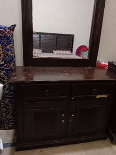 double bed for sale with dressing table and side table