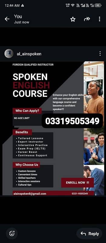 Spoken English Course/Foreign Qualified Female Instructor 0