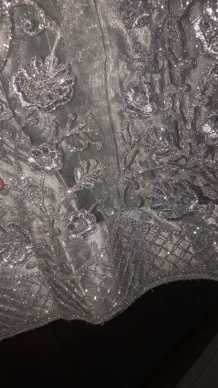 Silver Lehenga For sale in Very good condition 3