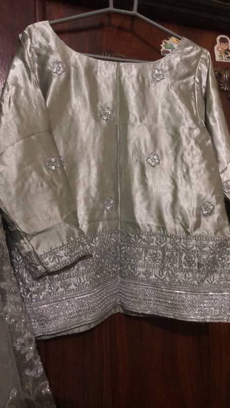 Silver Lehenga For sale in Very good condition 6