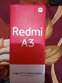 Xiomi Redmi A3 in good condition 4/64 best from Realme infinix