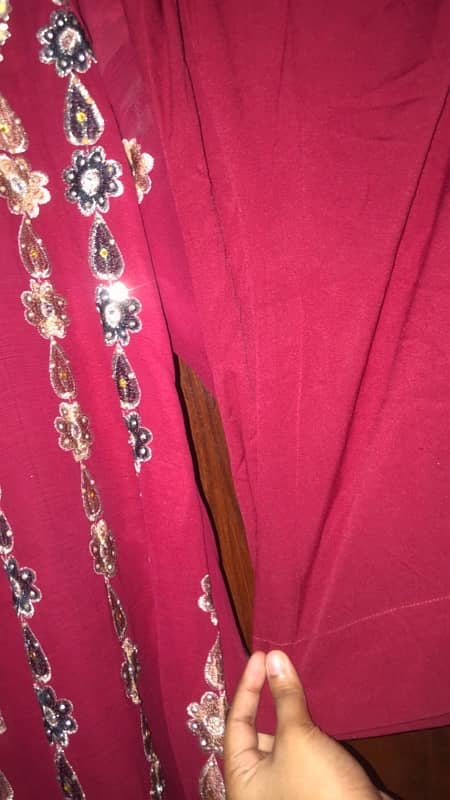 beautiful maroon dress for sale 3