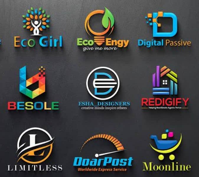 Design different kinds and types of logos 0