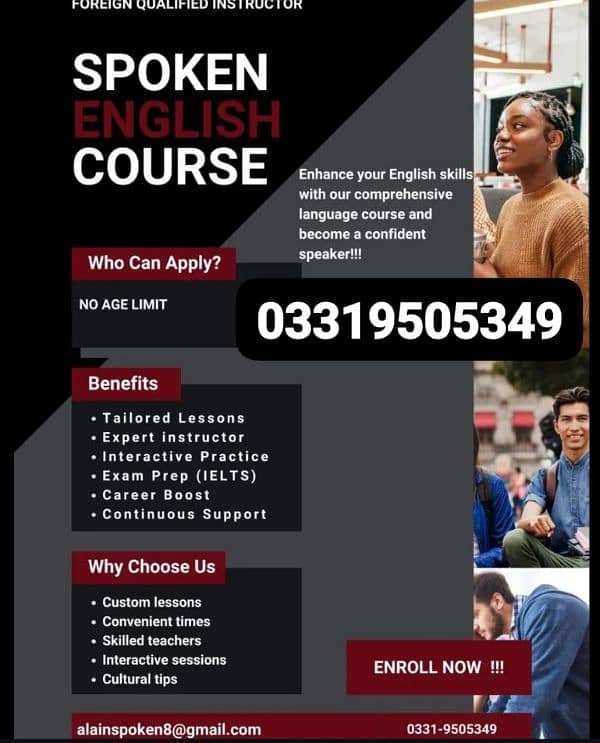 Spoken English Course/ Foreign Qualified Female Instructor 0