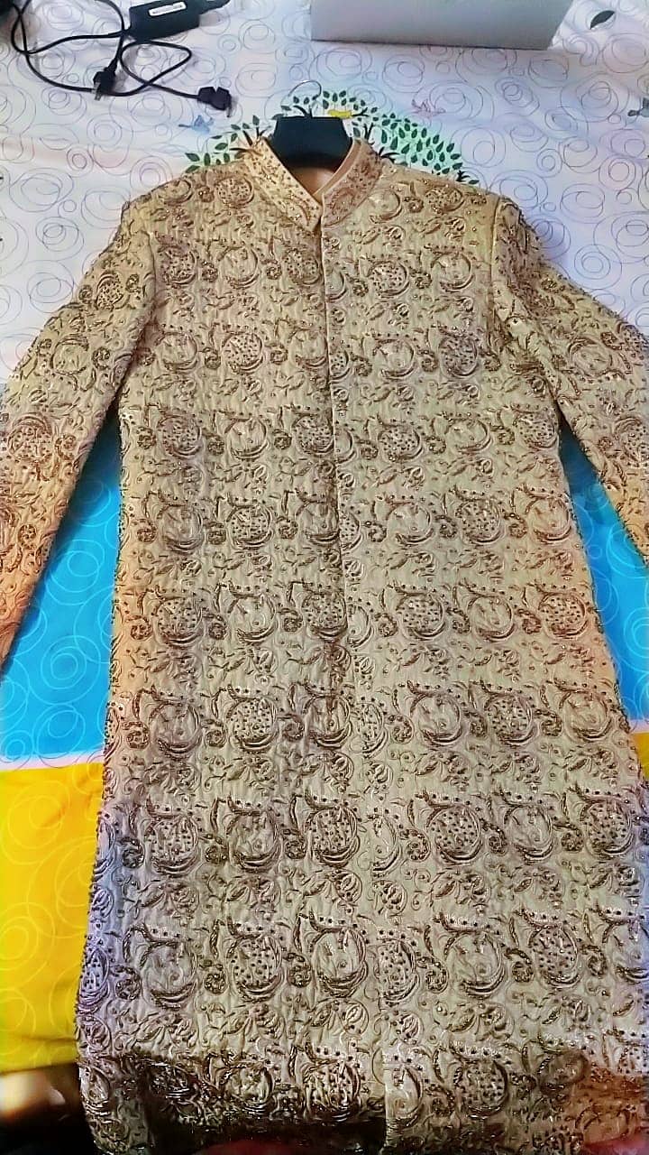 Muneeb Butt Attire Sherwani 2024 New Complete Set 2