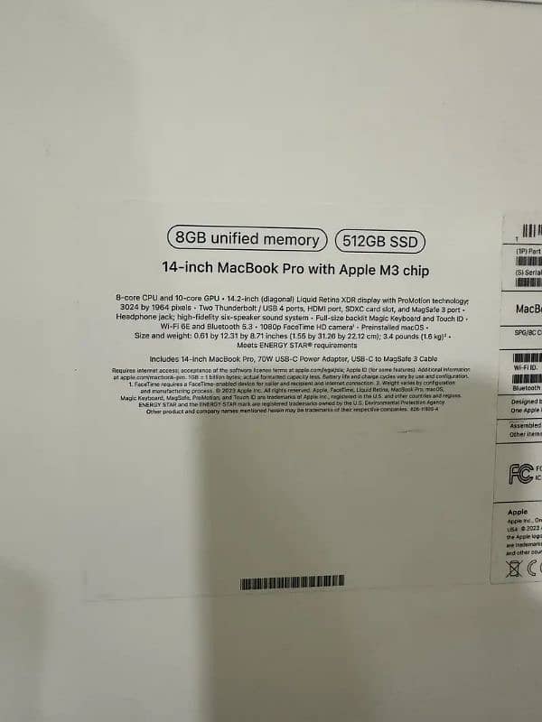 Macbook Pro 2023 M3 14.2 inch 8/512 - Space Grey - MTL73 6