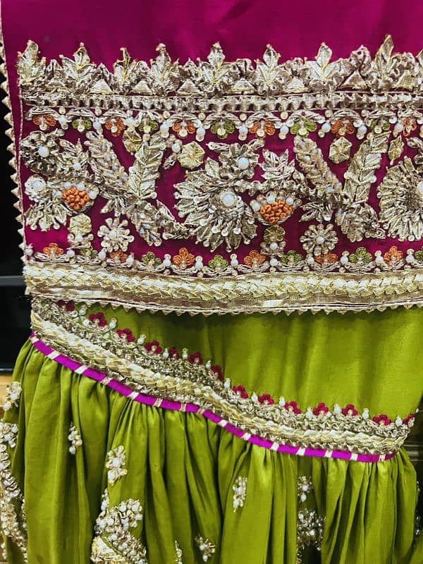 bridal gharara for mehndi 2