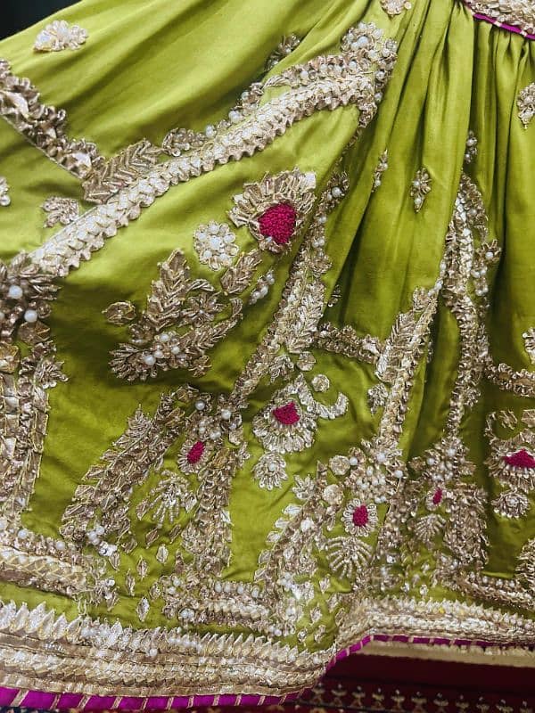 bridal gharara for mehndi 8