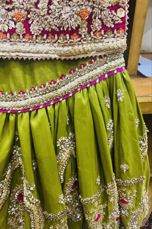 bridal gharara for mehndi 9